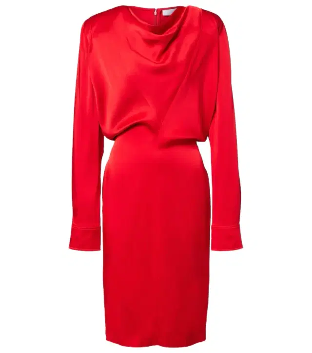 Stella McCartney Cowl neck satin midi dress