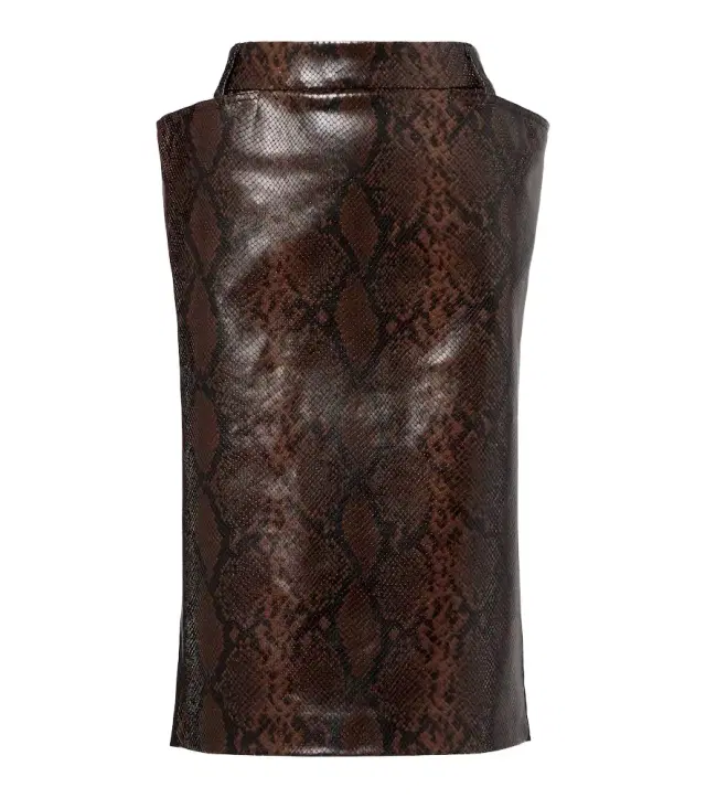 Stella McCartney Snake-effect midi skirt
