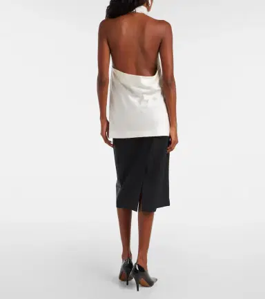 Stella McCartney Halterneck satin top | Thumbnail 3 Stella McCartney Halterneck satin top | Thumbnail 3