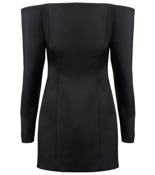 Stella McCartney Off-shoulder satin minidress