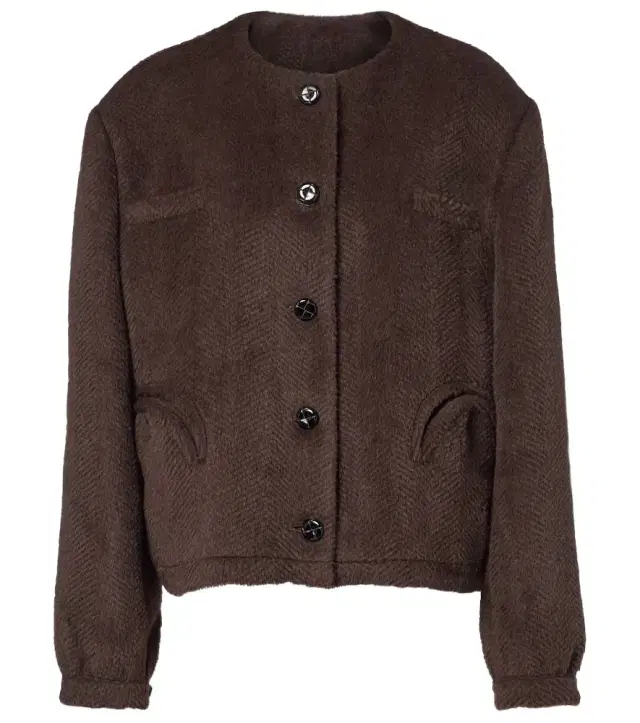 Blaze Milano Blazé Milano Gliss chevron alpaca and wool jacket
