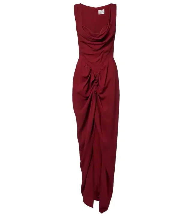 Vivienne Westwood Panther draped crêpe gown