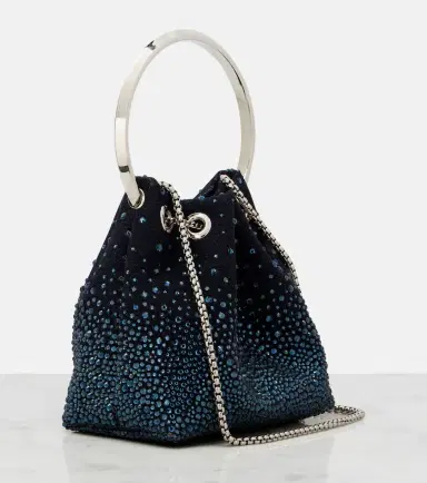 Jimmy Choo Bon Bon embellished mesh bucket bag | Thumbnail 3 Jimmy Choo Bon Bon embellished mesh bucket bag | Thumbnail 3