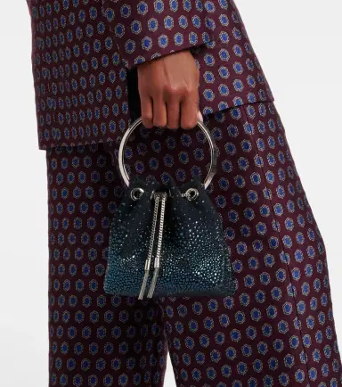 Jimmy Choo Bon Bon embellished mesh bucket bag | Thumbnail 7 Jimmy Choo Bon Bon embellished mesh bucket bag | Thumbnail 7
