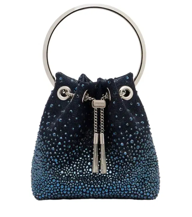 Bon Bon embellished mesh bucket bag