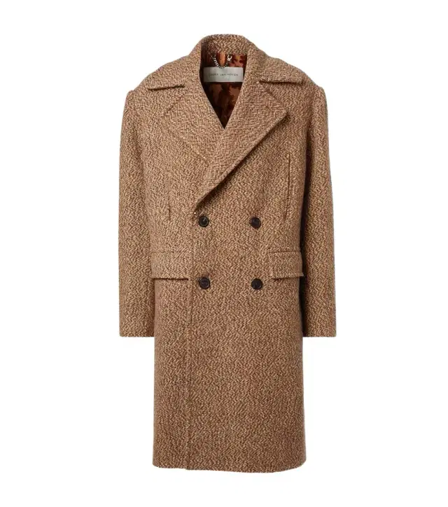 Dries Van Noten Double-breasted wool-blend coat