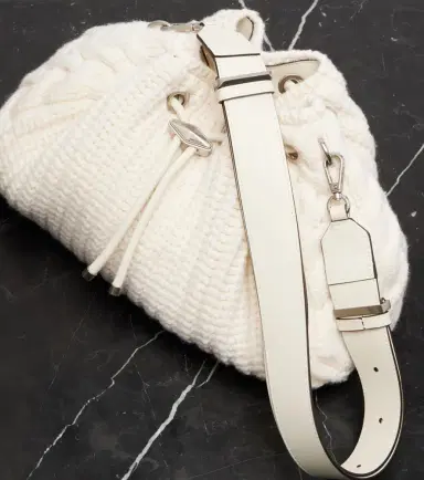 Jimmy Choo Cinch cable-knit bucket bag | Thumbnail 3