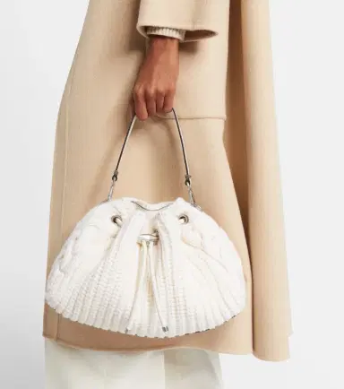 Jimmy Choo Cinch cable-knit bucket bag | Thumbnail 5