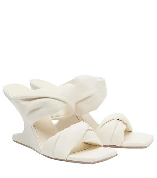 Rick Owens Twisted Cantilever 80 leather mules