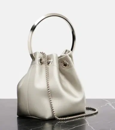 Jimmy Choo Bon Bon satin bucket bag | Thumbnail 3