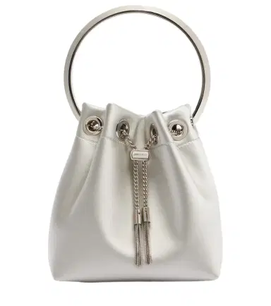 Jimmy Choo Bon Bon satin bucket bag | Thumbnail 1