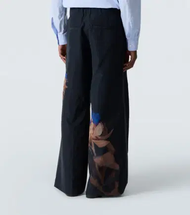 Dries Van Noten Pilan floral wool-blend taffeta wide-leg pants | Thumbnail 4 Dries Van Noten Pilan floral wool-blend taffeta wide-leg pants | Thumbnail 4