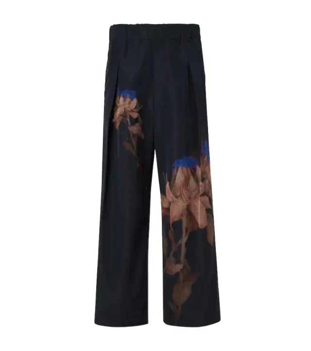 Dries Van Noten Pilan floral wool-blend taffeta wide-leg pants