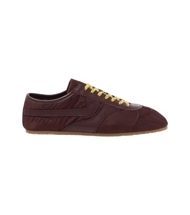 Dries Van Noten Leather-trimmed sneakers