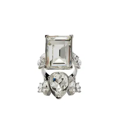 McQueen Cocktail crystal-embellished ring | Thumbnail 1