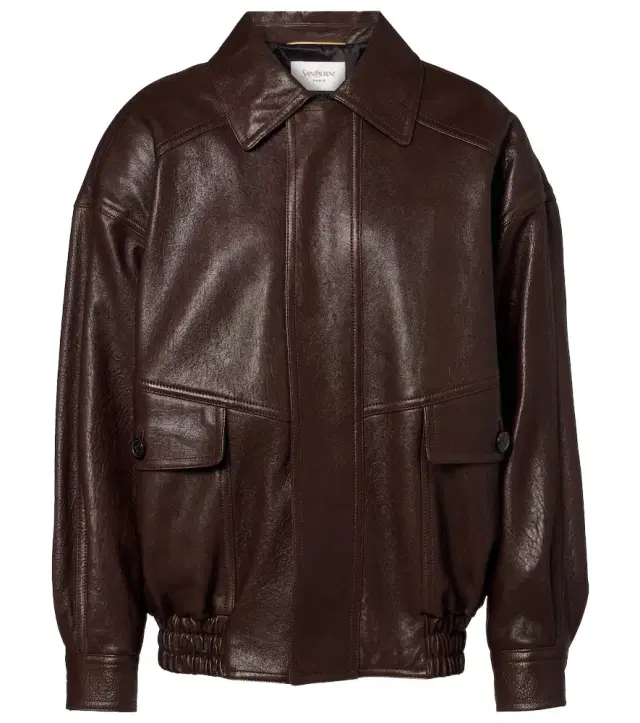 Saint Laurent Leather bomber jacket