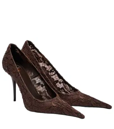 Saint Laurent Thierry 95 tulle lace pumps | Thumbnail 1