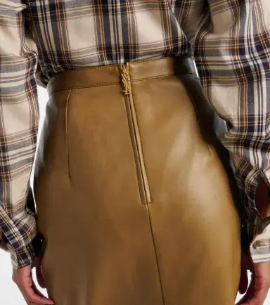 Saint Laurent Cassandre leather pencil skirt | Thumbnail 5