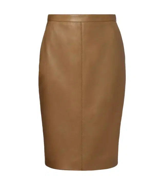 Cassandre leather pencil skirt