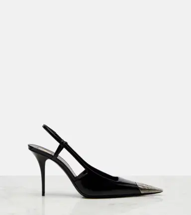 Saint Laurent Jeanne 90 leather slingback pumps | Thumbnail 2 Saint Laurent Jeanne 90 leather slingback pumps | Thumbnail 2