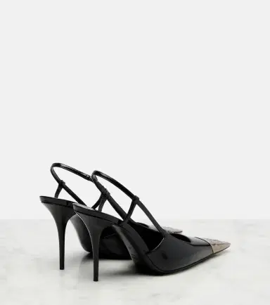 Saint Laurent Jeanne 90 leather slingback pumps | Thumbnail 3 Saint Laurent Jeanne 90 leather slingback pumps | Thumbnail 3