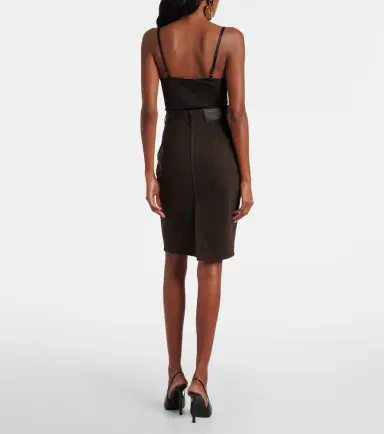 Saint Laurent Cotton pencil skirt | Thumbnail 2 Saint Laurent Cotton pencil skirt | Thumbnail 2