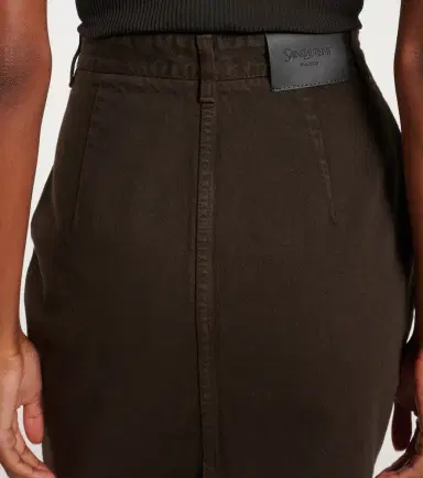 Saint Laurent Cotton pencil skirt | Thumbnail 5 Saint Laurent Cotton pencil skirt | Thumbnail 5