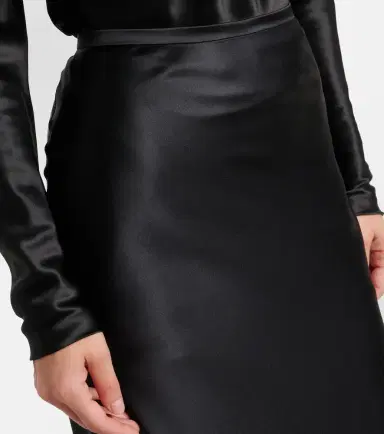 Saint Laurent Pleated silk maxi skirt | Thumbnail 3 Saint Laurent Pleated silk maxi skirt | Thumbnail 3