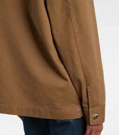 Saint Laurent Cassandre cotton and linen overshirt | Thumbnail 2