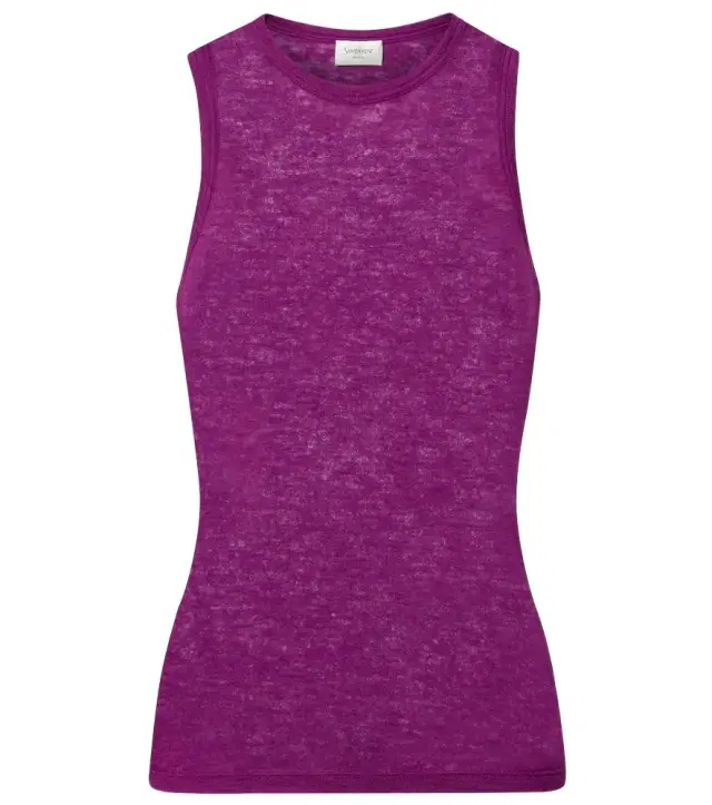 Cashmere and silk tank top