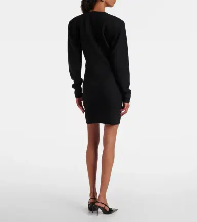 Saint Laurent Wool-blend minidress | Thumbnail 5 Saint Laurent Wool-blend minidress | Thumbnail 5