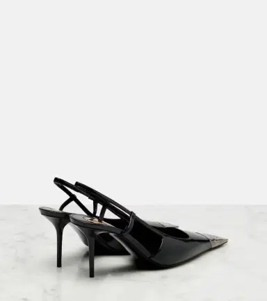 Saint Laurent Jeanne 75 leather slingback pumps | Thumbnail 2
