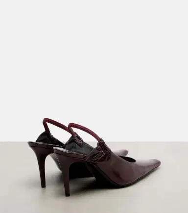 Saint Laurent Anne-Marie leather slingback pumps | Thumbnail 2