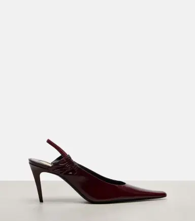 Saint Laurent Anne-Marie leather slingback pumps | Thumbnail 3
