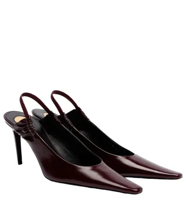 Saint Laurent Anne-Marie leather slingback pumps