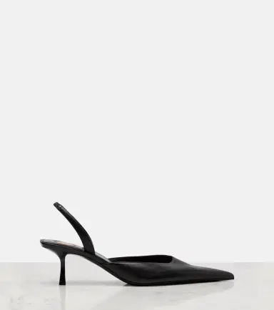 Saint Laurent Misty 55 leather slingback pumps | Thumbnail 4 Saint Laurent Misty 55 leather slingback pumps | Thumbnail 4