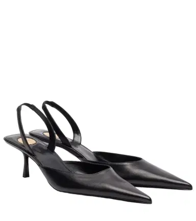 Saint Laurent Misty 55 leather slingback pumps | Thumbnail 1 Saint Laurent Misty 55 leather slingback pumps | Thumbnail 1