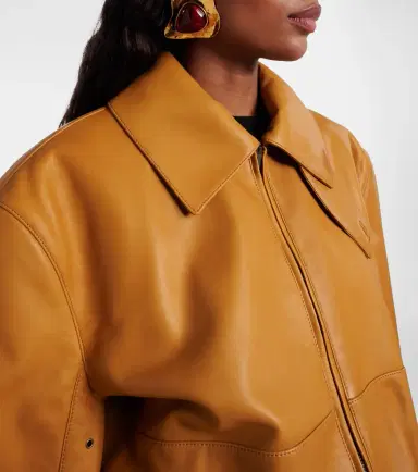 Saint Laurent Belted leather jacket | Thumbnail 6 Saint Laurent Belted leather jacket | Thumbnail 6