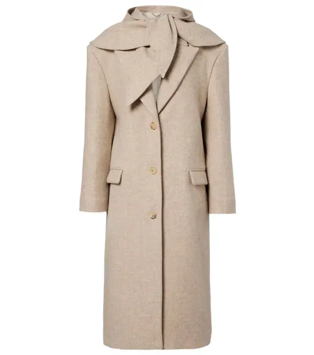 Magda Butrym Scarf-detail wool and silk coat