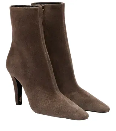 Saint Laurent Jill 95 suede ankle boots | Thumbnail 1 Saint Laurent Jill 95 suede ankle boots | Thumbnail 1