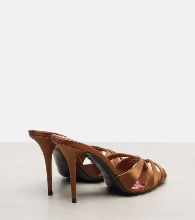 Saint Laurent Chandelle 95 satin sandals | Thumbnail 2