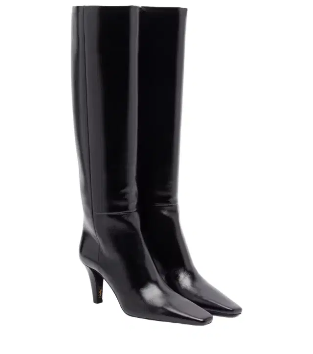 Saint Laurent Jill 75 leather knee-high boots