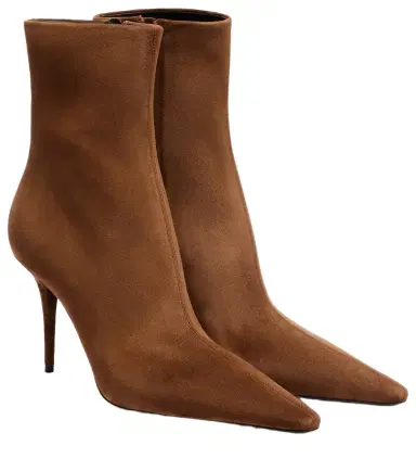Saint Laurent Ashley 90 suede ankle boots | Thumbnail 1 Saint Laurent Ashley 90 suede ankle boots | Thumbnail 1