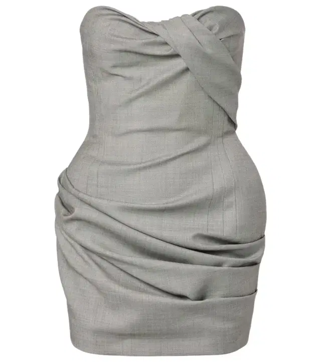 Magda Butrym Draped wool corset dress