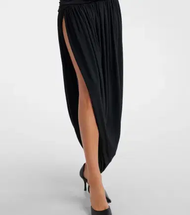 Magda Butrym Ruched asymmetric draped midi dress | Thumbnail 2