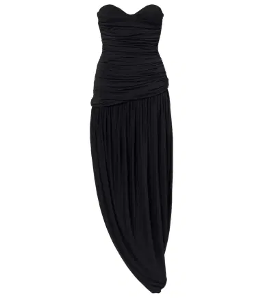 Magda Butrym Ruched asymmetric draped midi dress | Thumbnail 1