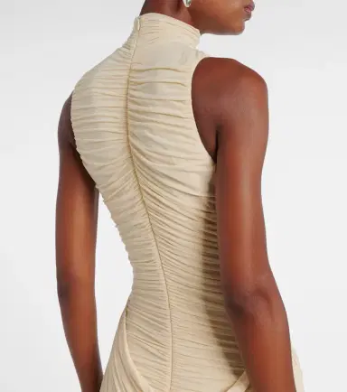 Magda Butrym Floral-appliqué draped ruched gown | Thumbnail 2
