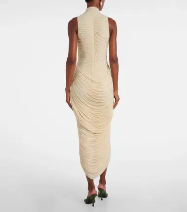 Magda Butrym Floral-appliqué draped ruched gown | Thumbnail 5