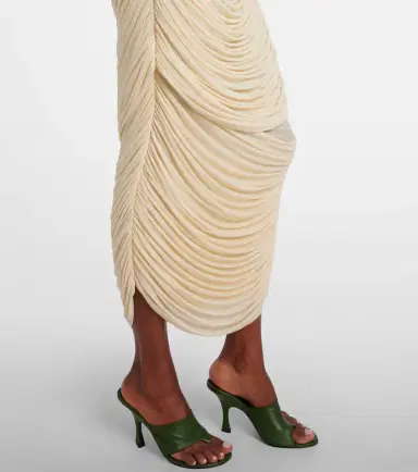 Magda Butrym Floral-appliqué draped ruched gown | Thumbnail 6
