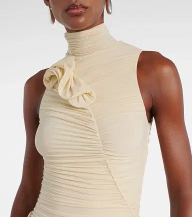 Magda Butrym Floral-appliqué draped ruched gown | Thumbnail 7